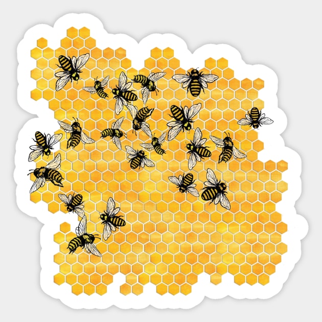 Sagittarius Honeybees Sticker by feedmepixiedust